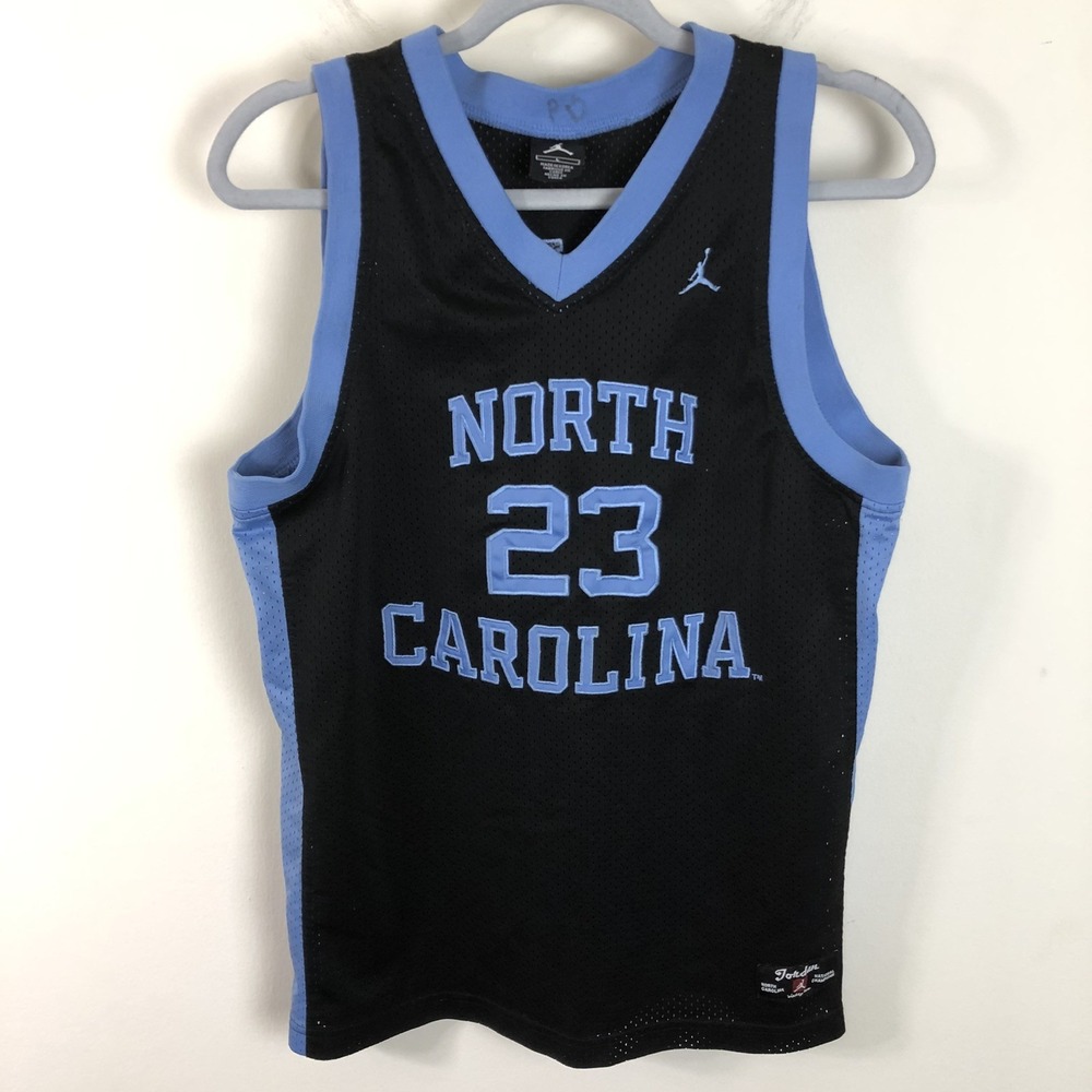 Jordan North Carolina Tar Heels Michael Jordan #23 Jersey Boys L Black Blue NCAA
